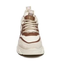 Steve Madden Pitty Sneaker BEIGE/DARK BROWN -Steve Madden SM11001024 03005 BDB 03