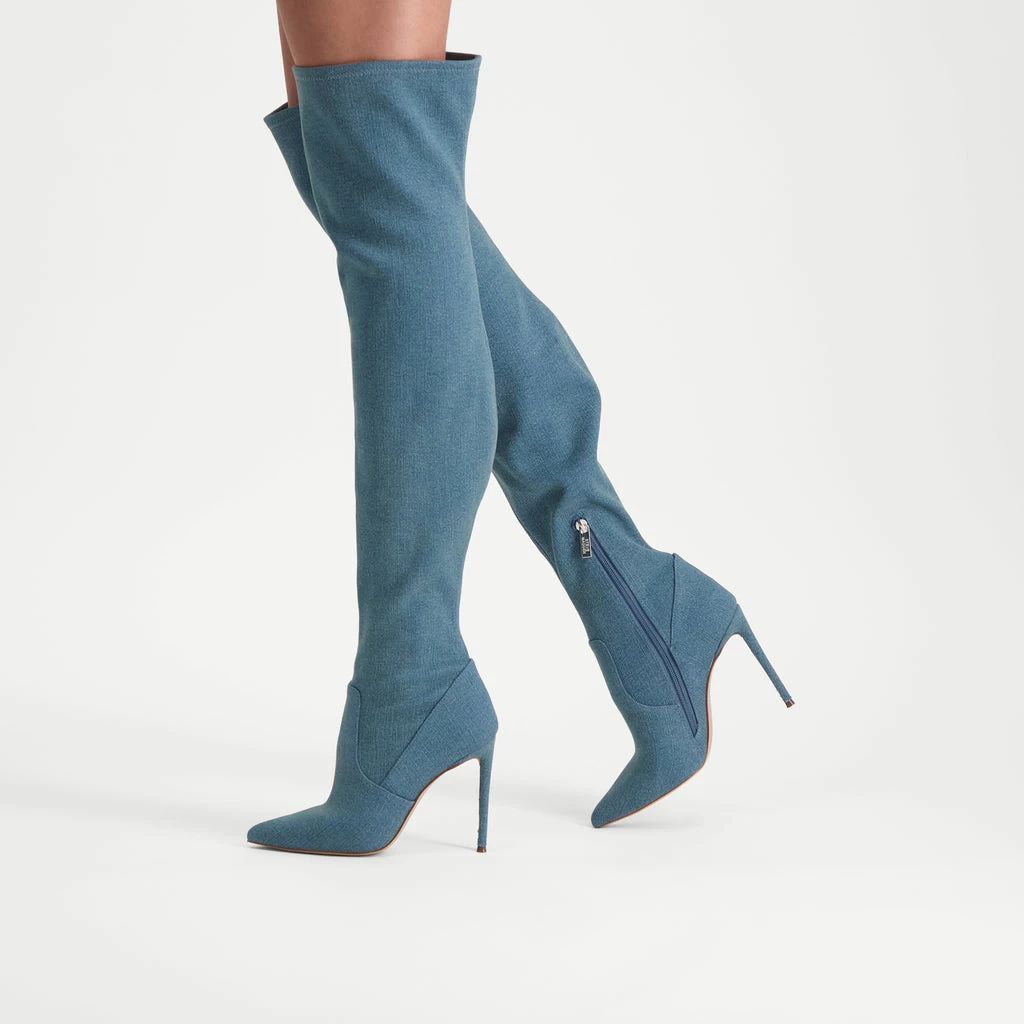 Steve Madden Vava Boot BLUE DENIM 2 Steve Madden Vava Boot BLUE DENIM – Image 2