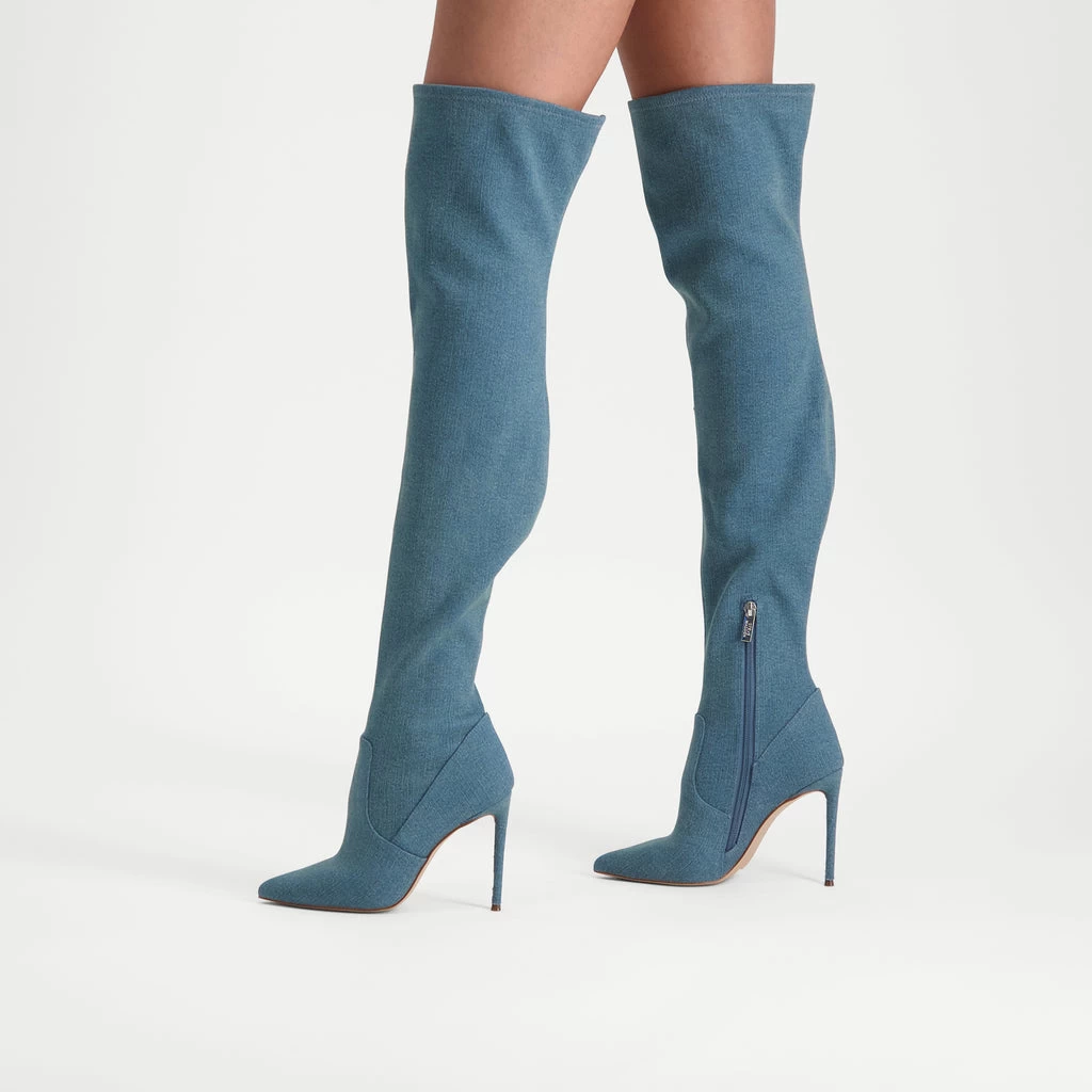 Steve Madden Vava Boot BLUE DENIM 10 Steve Madden Vava Boot BLUE DENIM – Image 10