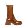 Steve Madden Aq-Hype Boot COGNAC PATENT