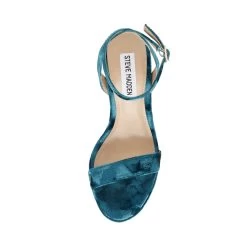 Steve Madden Wordly Sandal TEAL VELVET -Steve Madden SM11001858 04002 37C 06