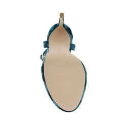 Steve Madden Wordly Sandal TEAL VELVET -Steve Madden SM11001858 04002 37C 07