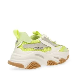Steve Madden Possession Sneaker BONE/LIME -Steve Madden SM11001910 04005 18Y 03