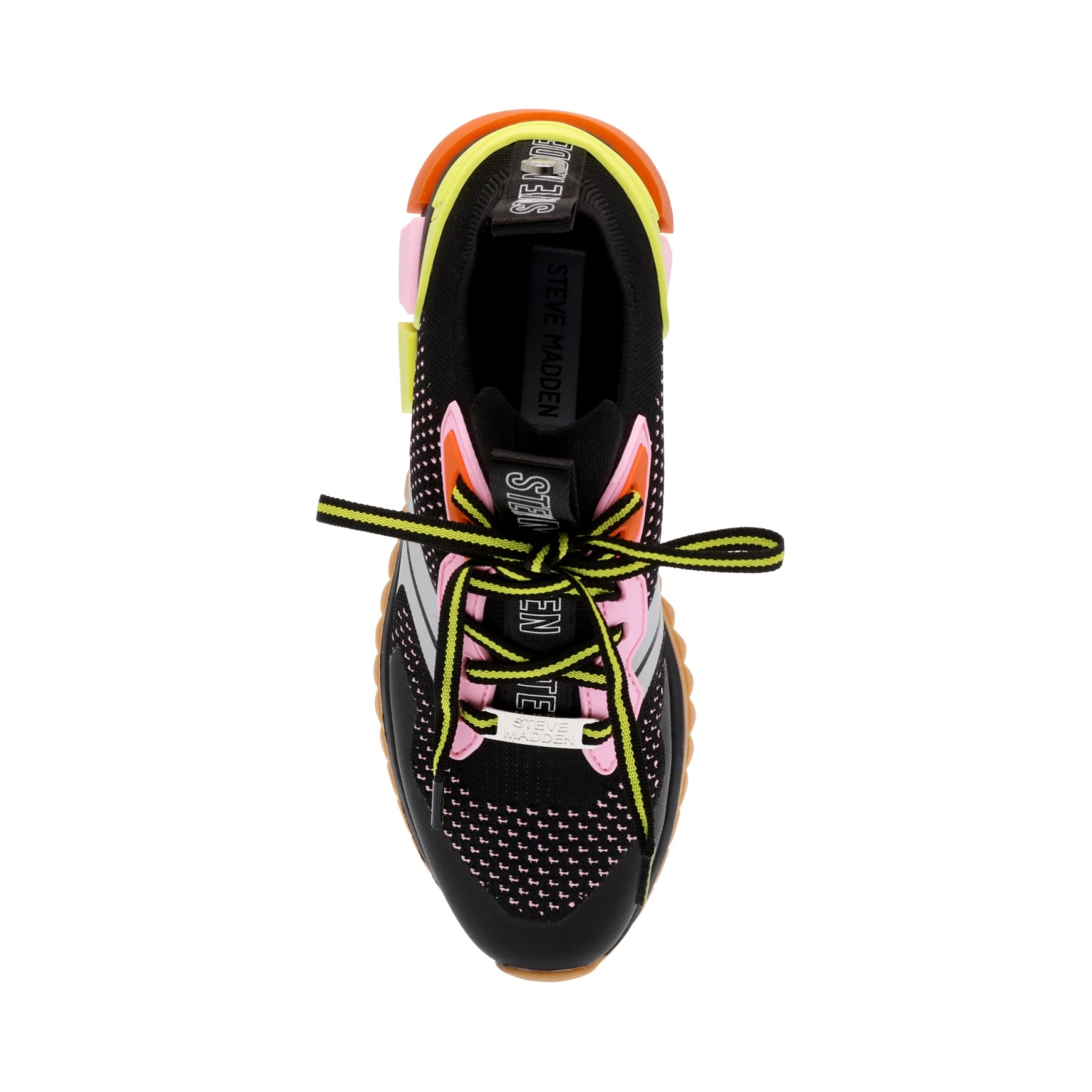 Steve Madden Decore Sneaker BLK/YLW 6 Steve Madden Decore Sneaker BLK/YLW – Image 6