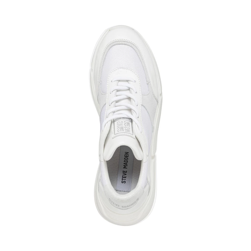 Steve Madden Many Sneaker WHITE/WHITE 5 Steve Madden Many Sneaker WHITE/WHITE â Image 5