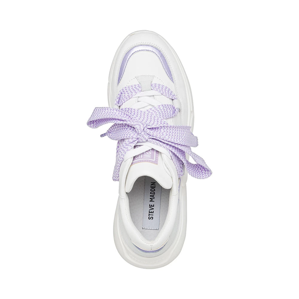 Steve Madden Maisie Sneaker WHITE/LILA 6 Steve Madden Maisie Sneaker WHITE/LILA – Image 6