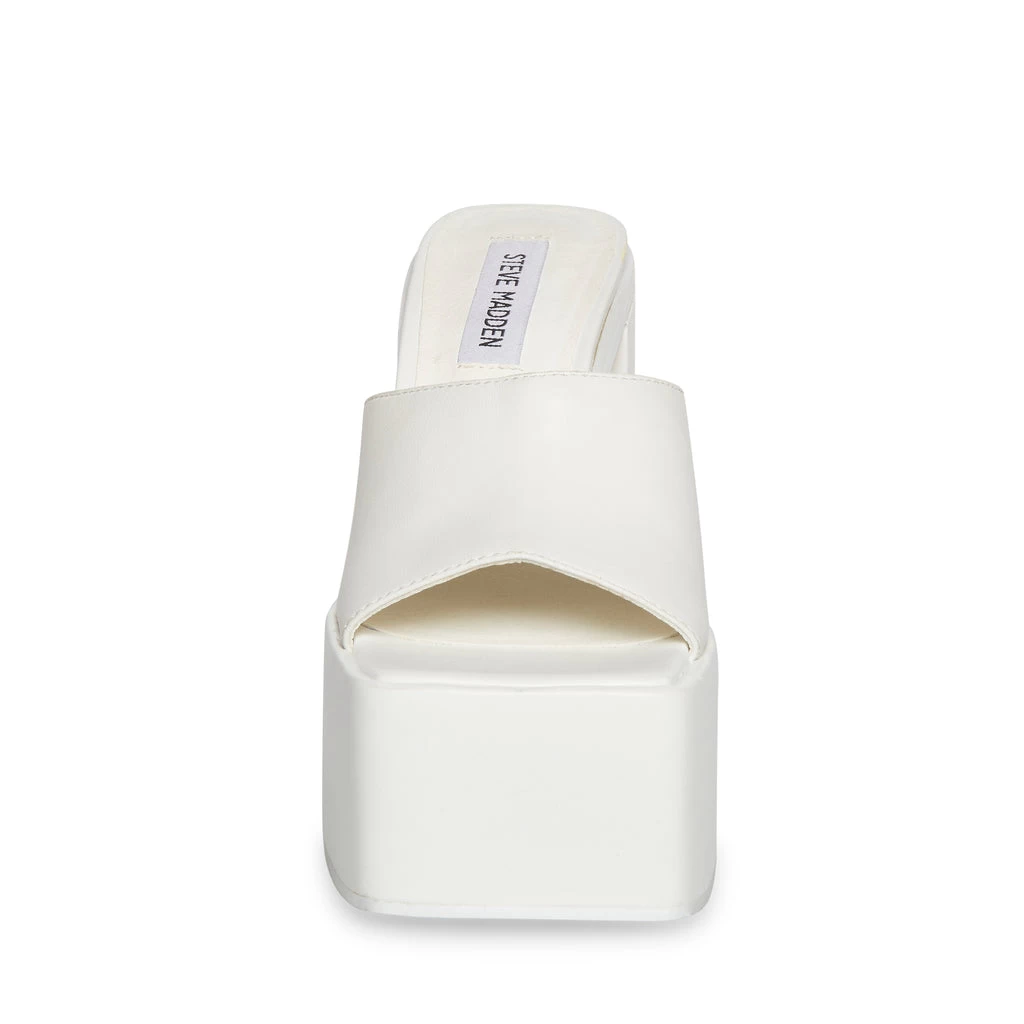 Steve Madden Trixie Sandal WHITE LEATHER 3 Steve Madden Trixie Sandal WHITE LEATHER – Image 3