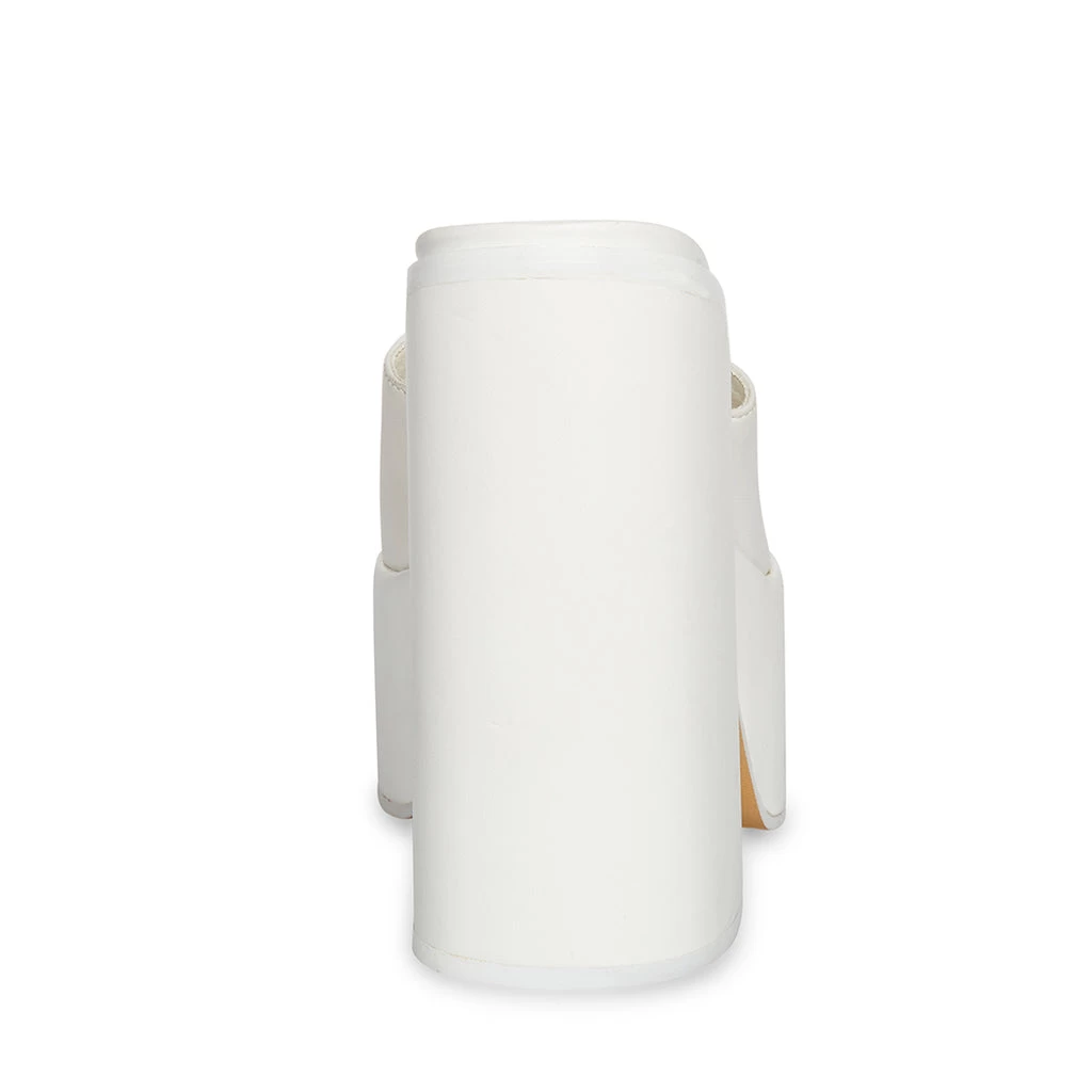 Steve Madden Trixie Sandal WHITE LEATHER 4 Steve Madden Trixie Sandal WHITE LEATHER – Image 4