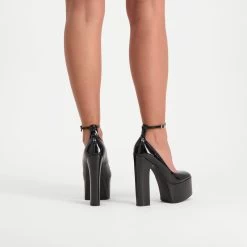 Steve Madden Skyrise Pump BLACK PATENT -Steve Madden SM11002238 02002 018 BLACK extra TIFF 3