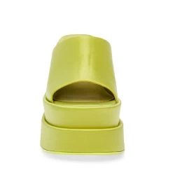 Steve Madden Cagey Sandal LIME SATIN 9 Steve Madden Cagey Sandal LIME SATIN -Steve Madden SM11002312 04003 33P 05