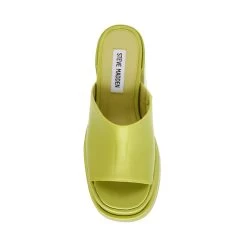Steve Madden Cagey Sandal LIME SATIN 11 Steve Madden Cagey Sandal LIME SATIN -Steve Madden SM11002312 04003 33P 06