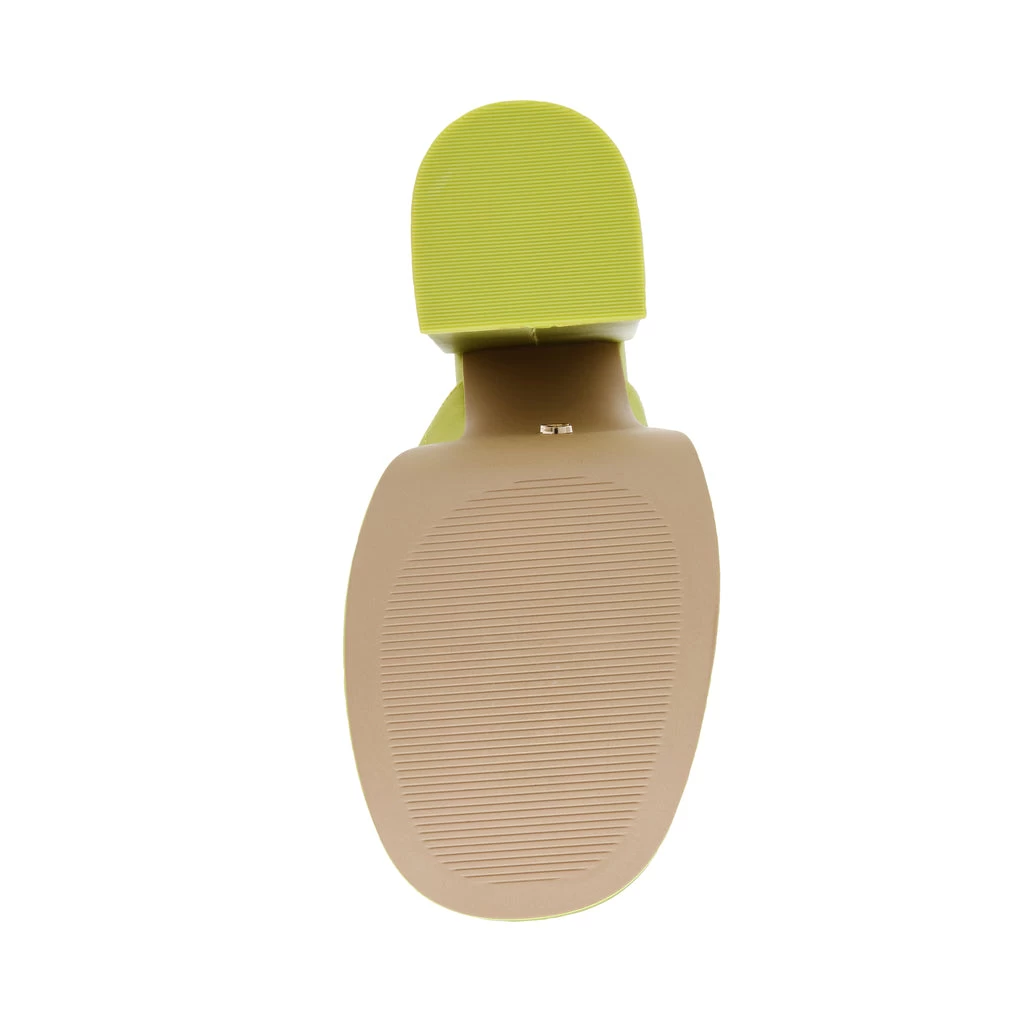 Steve Madden Cagey Sandal LIME SATIN 6 Steve Madden Cagey Sandal LIME SATIN – Image 6