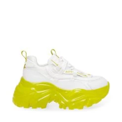 Steve Madden Recoupe Sneaker WHITE/LIME