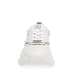 Steve Madden Primer Sneaker WHITE/SIL 9 Steve Madden Primer Sneaker WHITE/SIL -Steve Madden SM11002356 04005 196 03