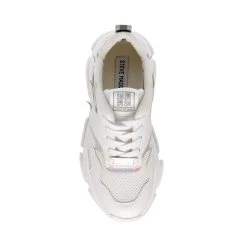 Steve Madden Primer Sneaker WHITE/SIL 12 Steve Madden Primer Sneaker WHITE/SIL -Steve Madden SM11002356 04005 196 05