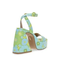 Steve Madden Paysin Sandal LT BLUE FLORAL -Steve Madden SM11002379 02002 46K 03