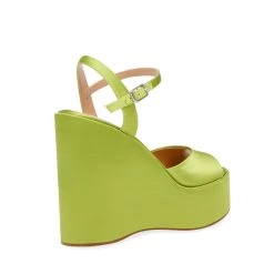 Steve Madden Compact Sandal LIME SATIN -Steve Madden SM11002429 04003 33P 03
