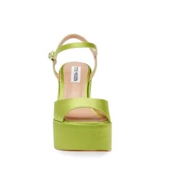 Steve Madden Compact Sandal LIME SATIN -Steve Madden SM11002429 04003 33P 04