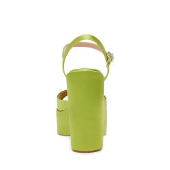 Steve Madden Compact Sandal LIME SATIN -Steve Madden SM11002429 04003 33P 05