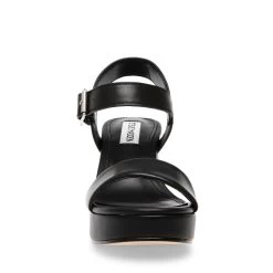 Steve Madden Freefall Sandal BLACK LEATHER -Steve Madden SM11002471 03001 017 04