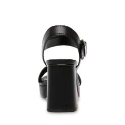 Steve Madden Freefall Sandal BLACK LEATHER -Steve Madden SM11002471 03001 017 05