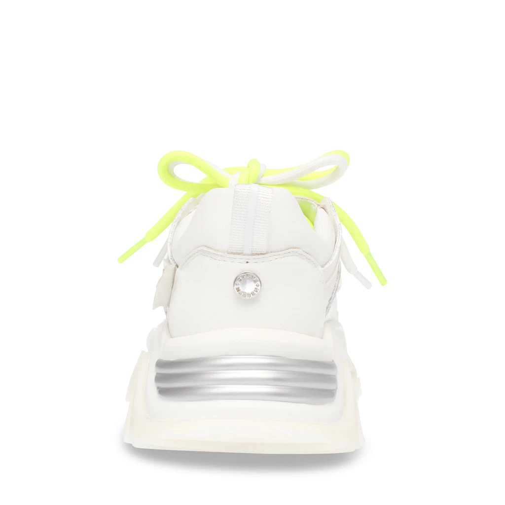 Steve Madden Kingdom Sneaker WHITE/SIL 4 Steve Madden Kingdom Sneaker WHITE/SIL – Image 4