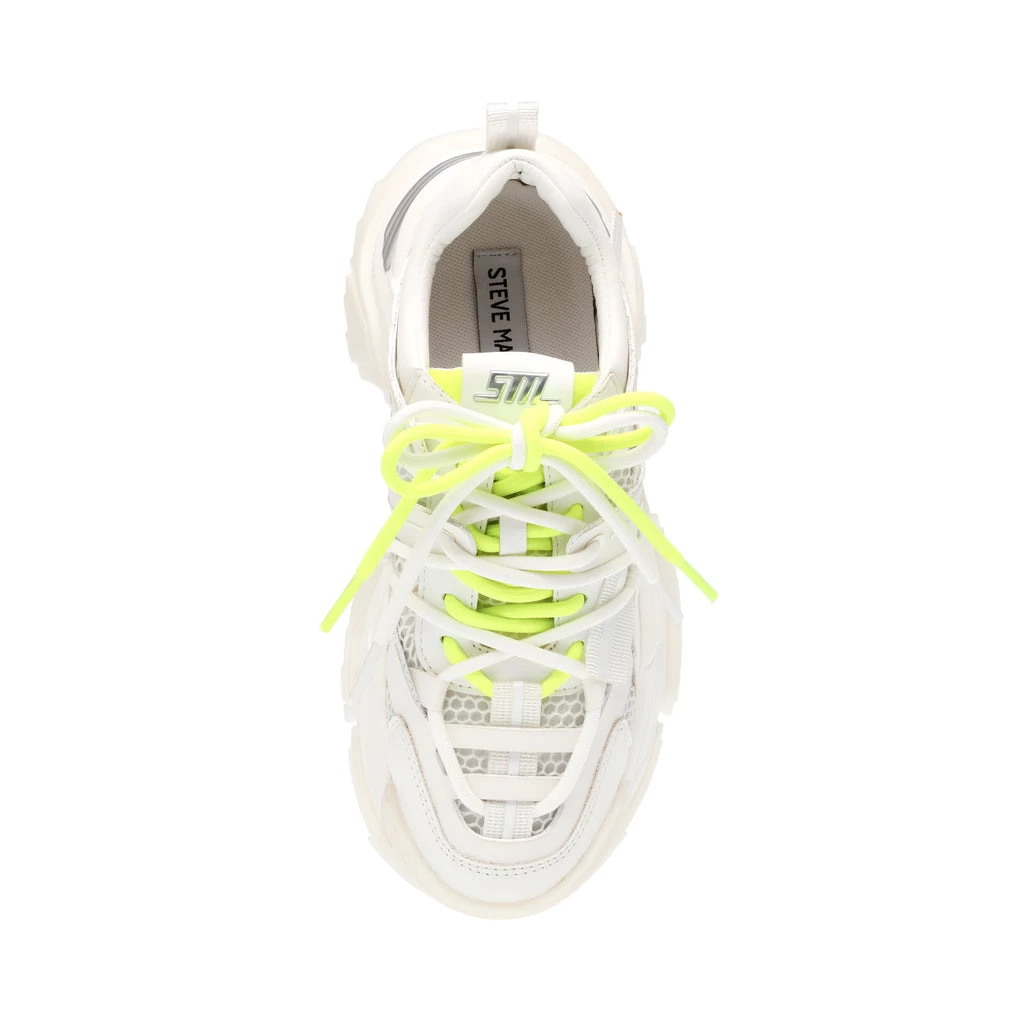 Steve Madden Kingdom Sneaker WHITE/SIL 6 Steve Madden Kingdom Sneaker WHITE/SIL – Image 6