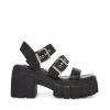 Steve Madden Locate Sandal BLK ACTION LEATHER