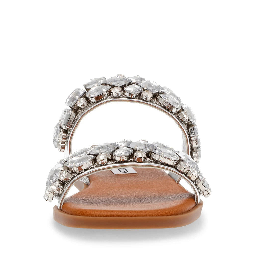 Steve Madden Brillante Sandal SILVER 5 Steve Madden Brillante Sandal SILVER â Image 5
