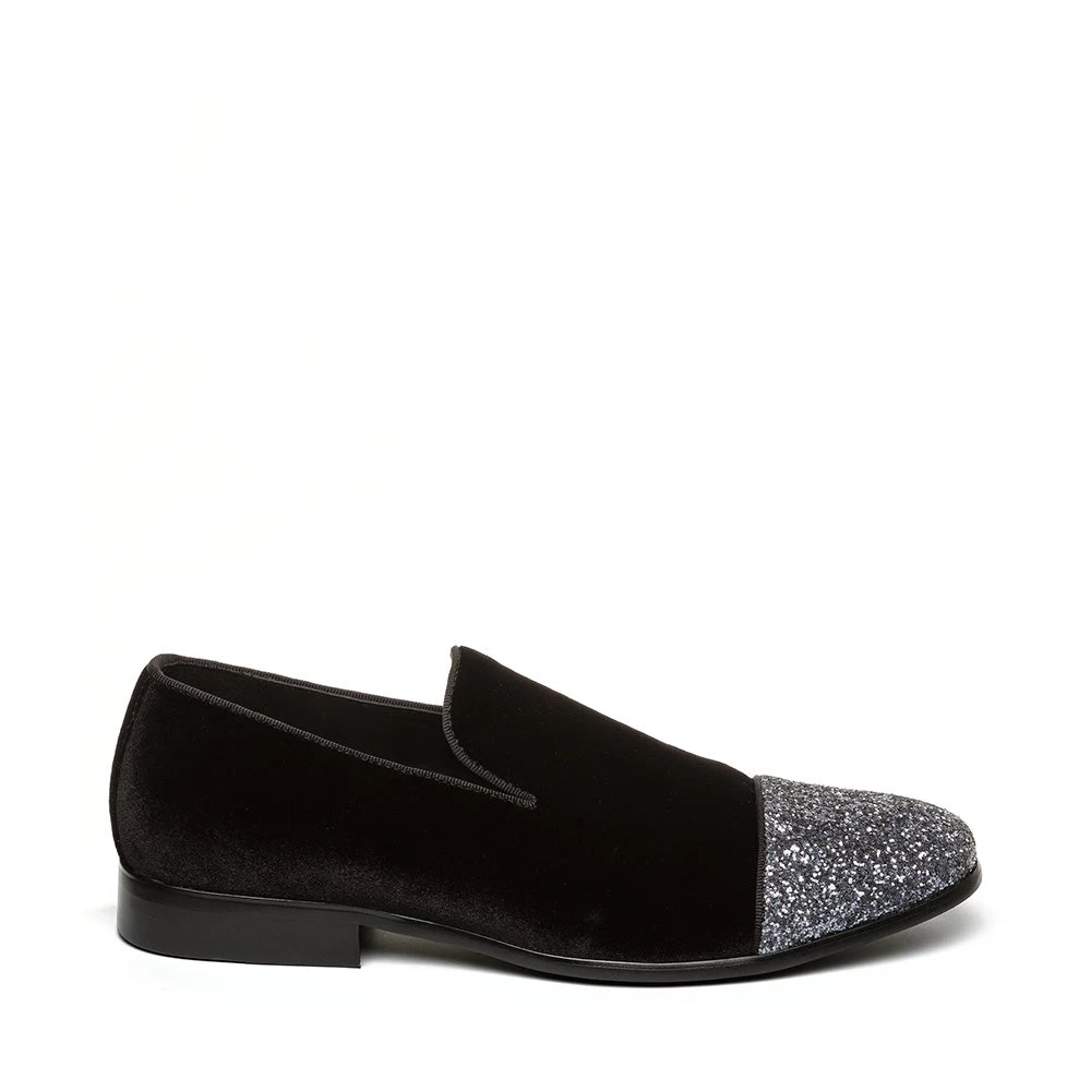 Antwerp Loafer BLACK VELVET MULTI 1 Antwerp Loafer BLACK VELVET MULTI