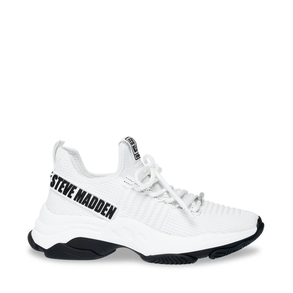 Steve Madden Mac-E Sneaker WHITE/BLACK 1 Steve Madden Mac-E Sneaker WHITE/BLACK