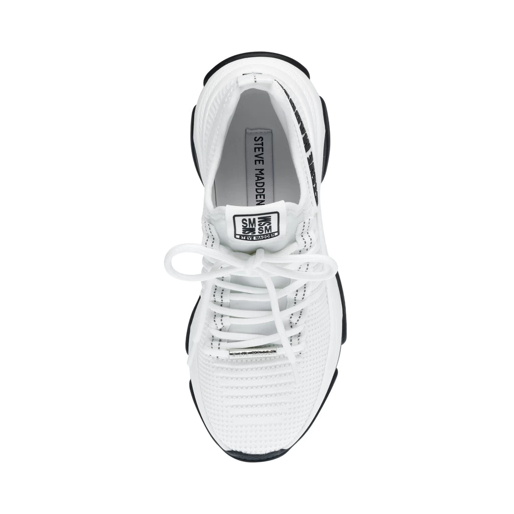 Steve Madden Mac-E Sneaker WHITE/BLACK 5 Steve Madden Mac-E Sneaker WHITE/BLACK – Image 5