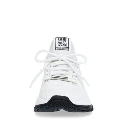 Steve Madden Mac-E Sneaker WHITE/BLACK 9 Steve Madden Mac-E Sneaker WHITE/BLACK -Steve Madden SM19000019 04004 148 07