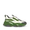 Steve Madden Possession-E Sneaker WHITE/GREEN