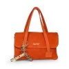 Brare Suede Clutch ORANGE