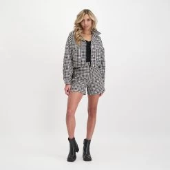 Arabella Short HOUNDSTOOTH -Steve Madden SMA11000137 04004 HOU 04