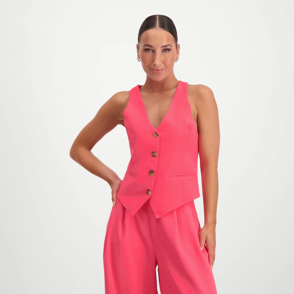 Isabella Vest PINK GLO 1 Isabella Vest PINK GLO