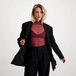 The Eliza Mesh Top PINK GLO -Steve Madden SMA11000158 04004 PKGO 05