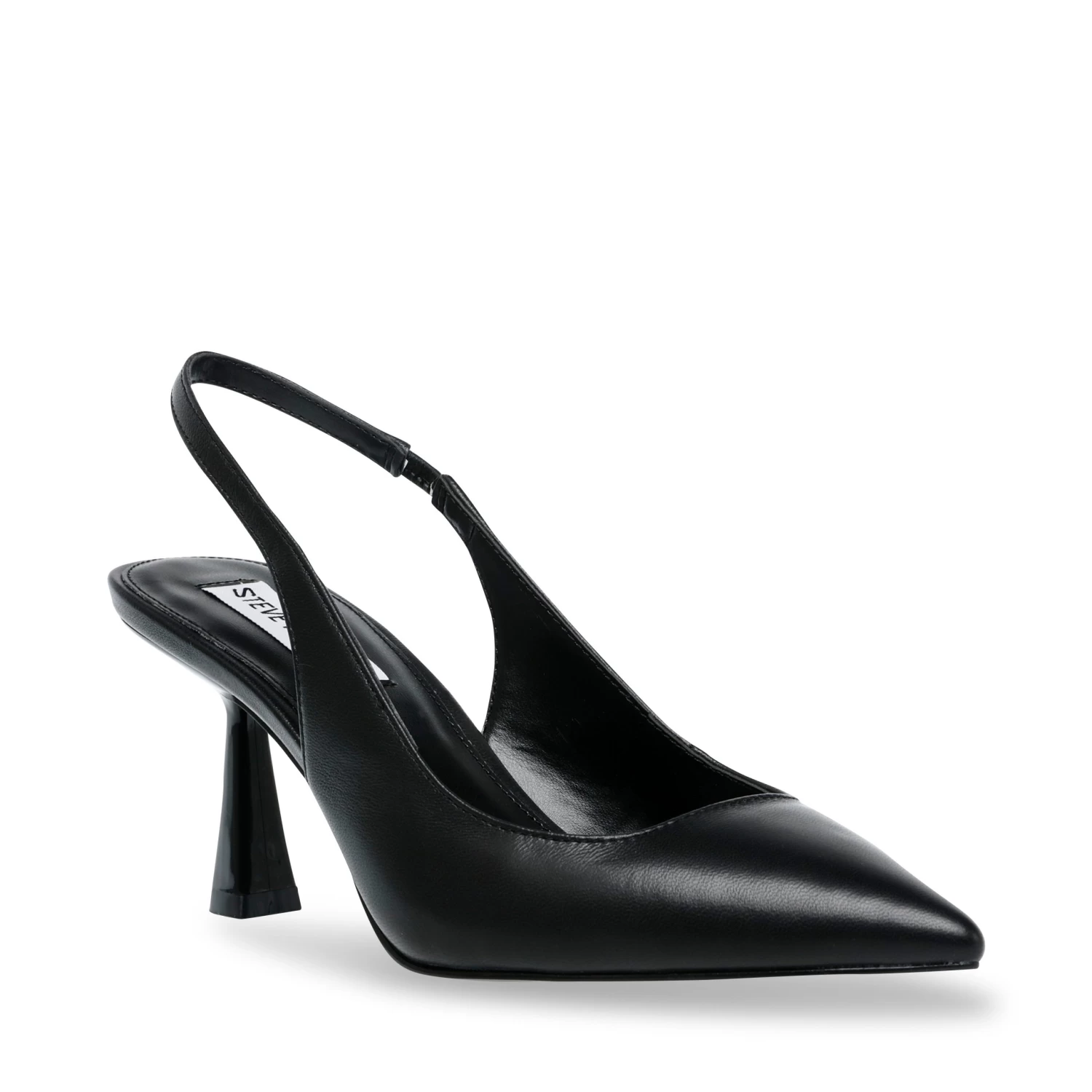 Steve Madden Lustrous Pump BLACK LEATHER 2 Steve Madden Lustrous Pump BLACK LEATHER – Image 2