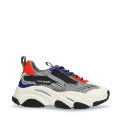 Steve Madden Possession Sneaker GREY/BLUE