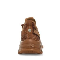 Steve Madden Maxilla-SM Sneaker BROWN/TAN 10 Steve Madden Maxilla-SM Sneaker BROWN/TAN -Steve Madden STEVEMADDEN SHOES MAXILLA SM BROWN TAN BACK